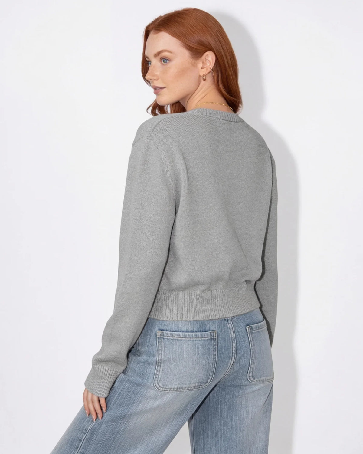 Nora™ Kurze Strickjacke mit Knopfleiste
