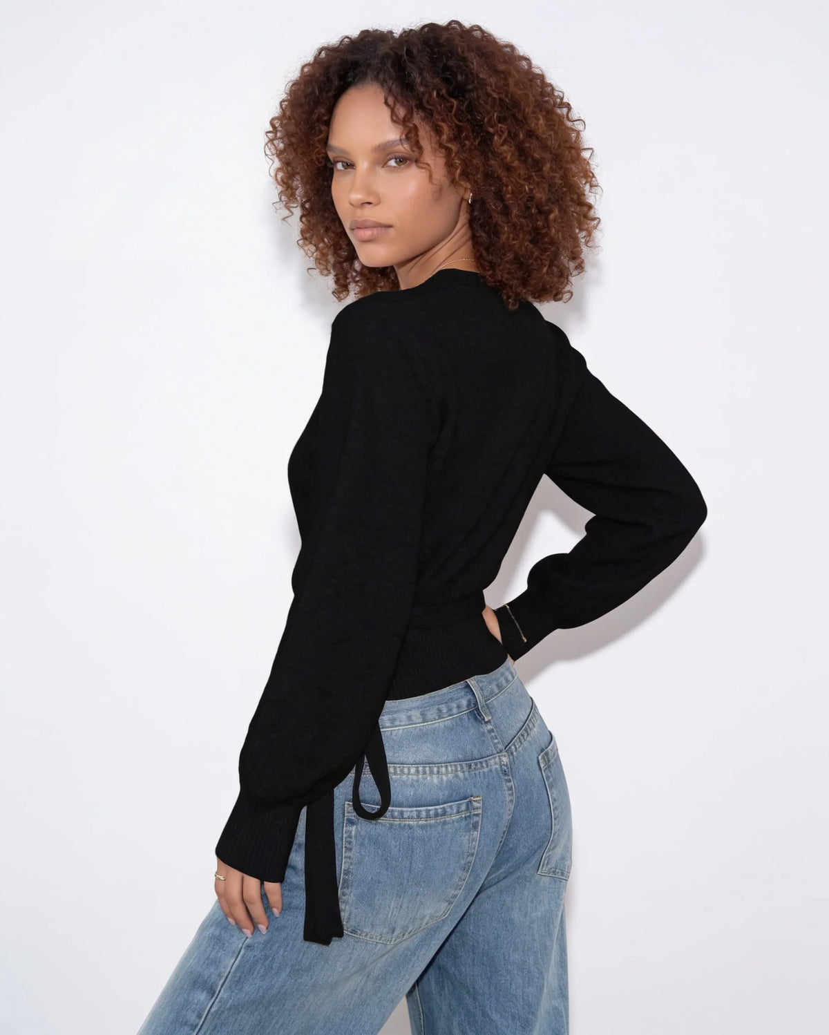 Elina Wickelpullover mit V-Ausschnitt