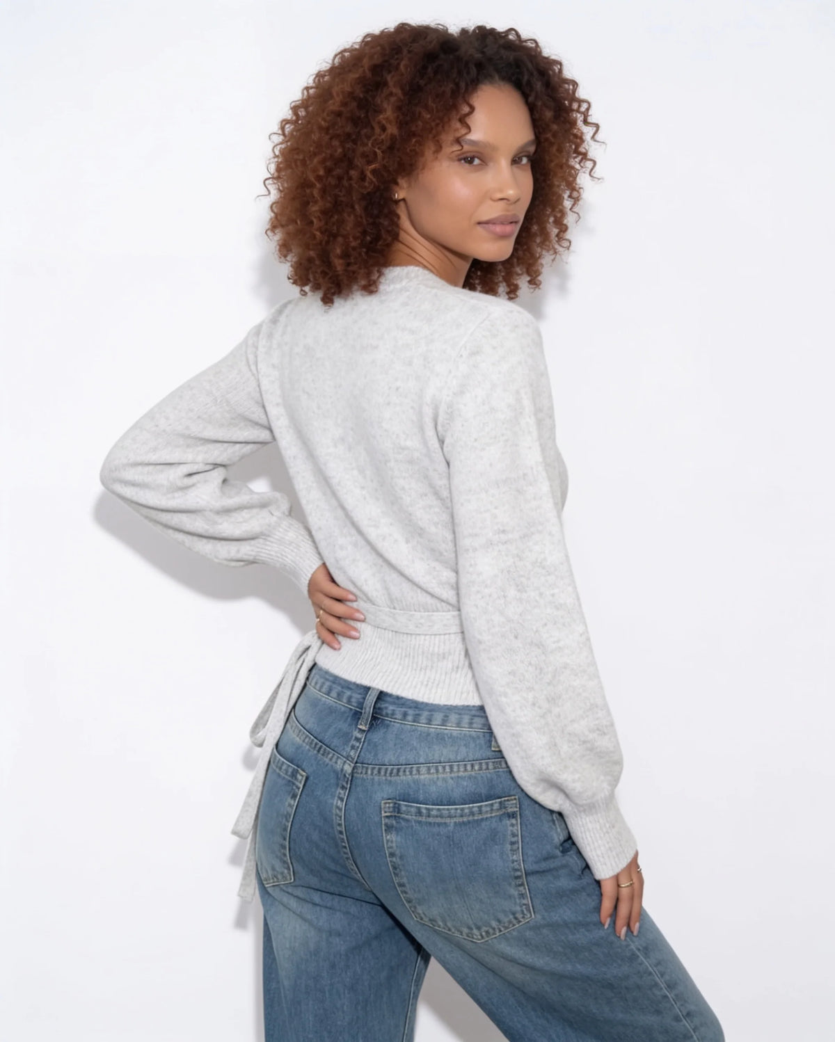 Elina Wickelpullover mit V-Ausschnitt