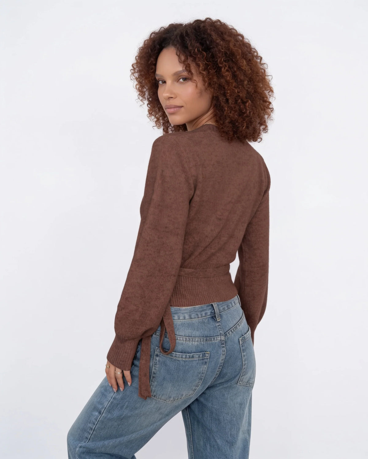 Elina Wickelpullover mit V-Ausschnitt