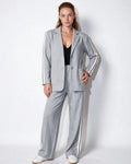 Mara Blazer-Set mit Kontraststreifen
