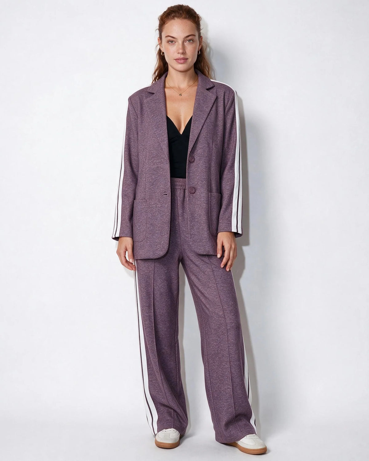 Mara Blazer-Set mit Kontraststreifen