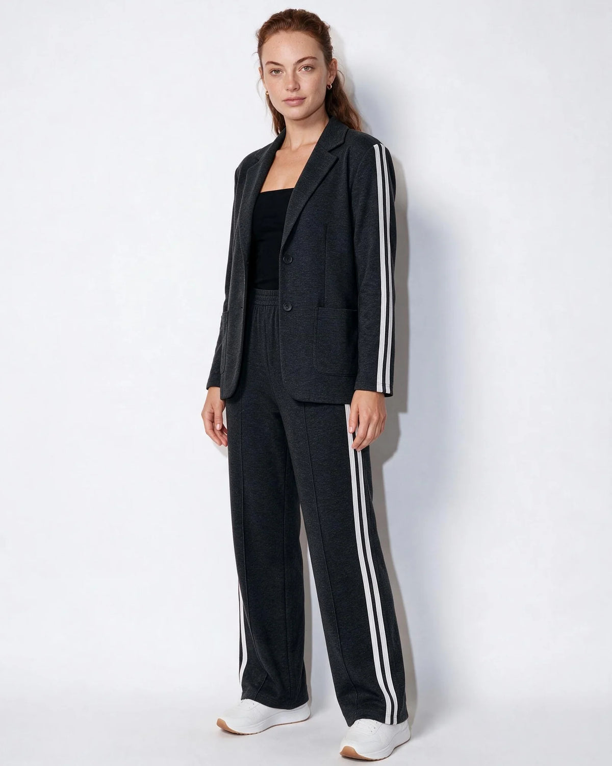 Mara Blazer-Set mit Kontraststreifen