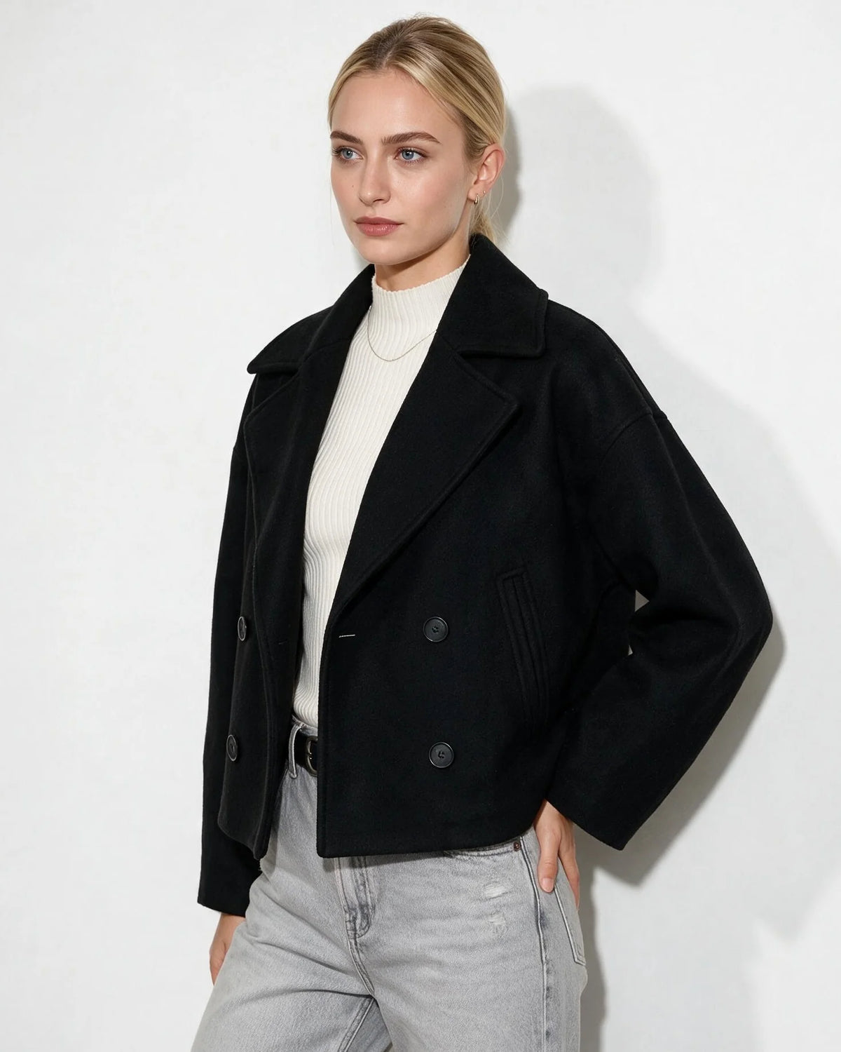 Marlie Kurze Zweireiher-Jacke
