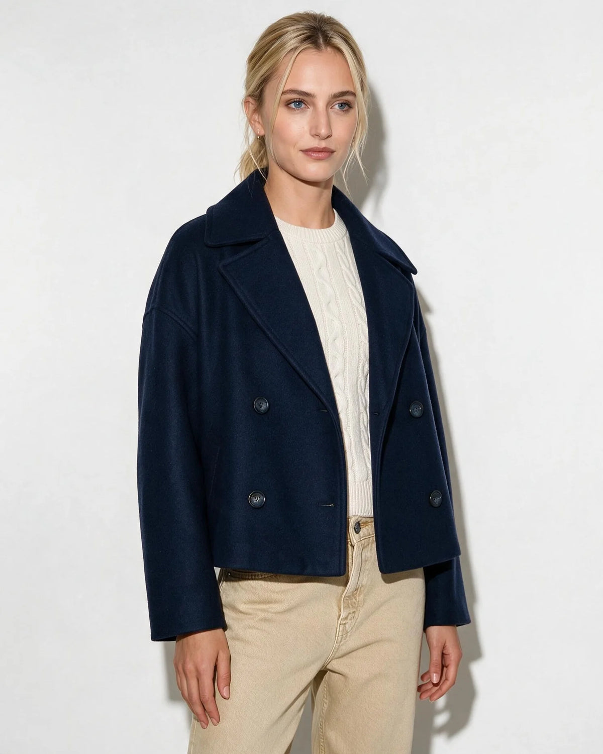 Marlie Kurze Zweireiher-Jacke