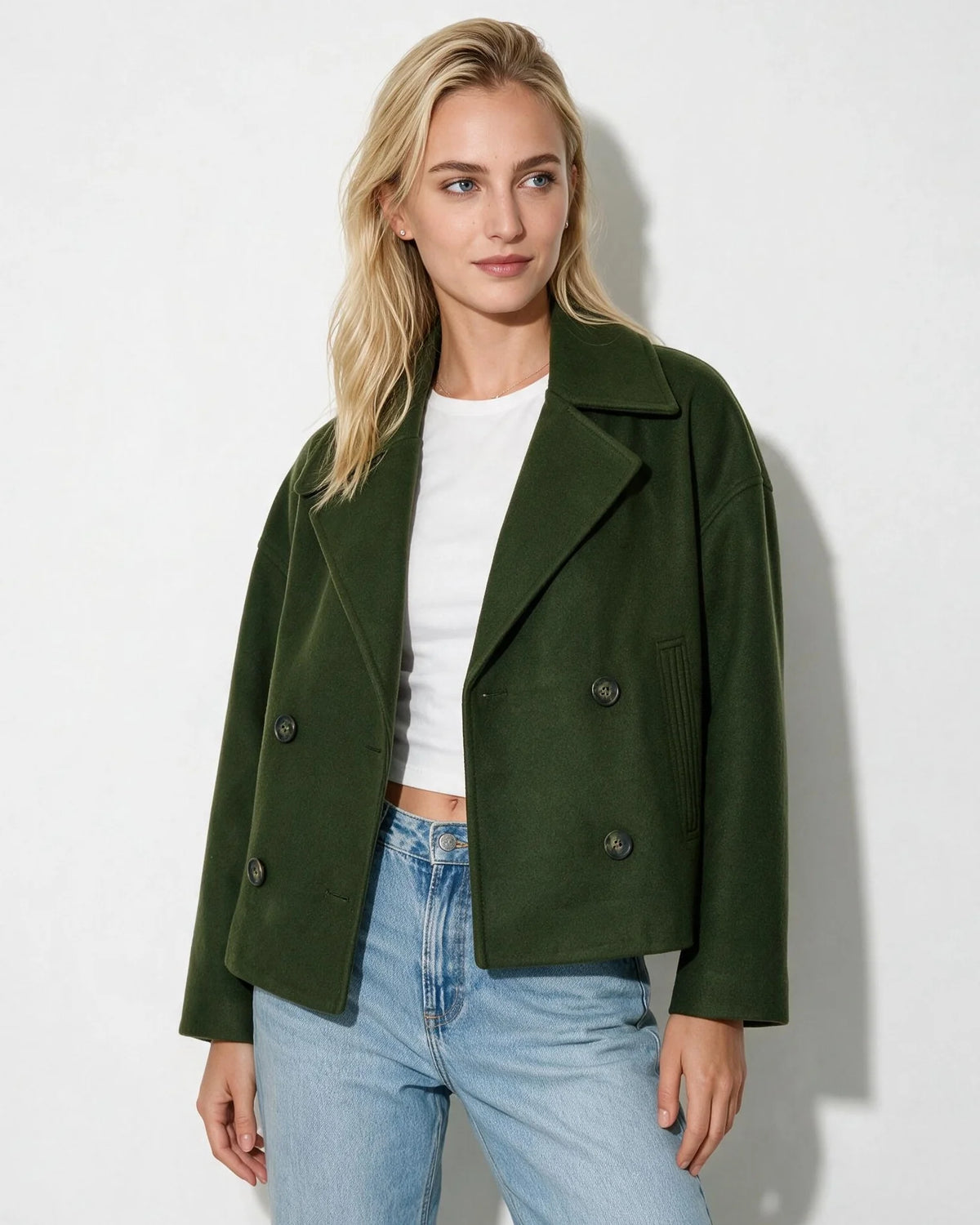 Marlie Kurze Zweireiher-Jacke