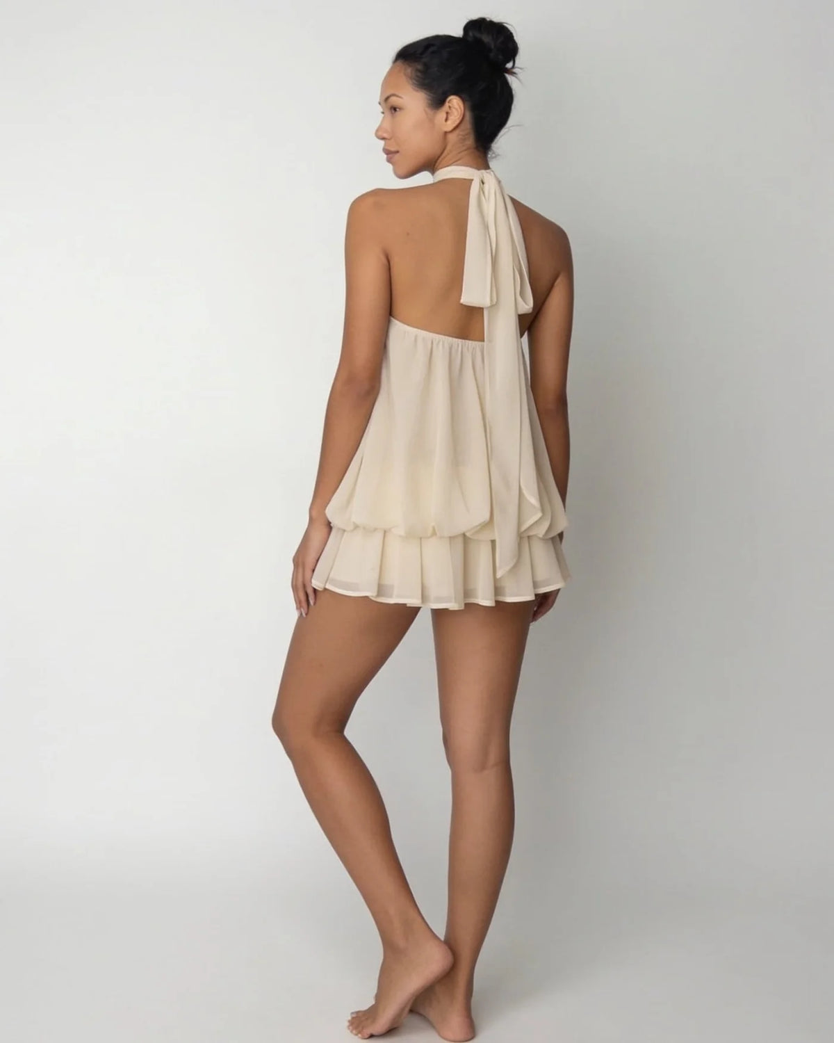 Liora™ Chiffon-Minikleid mit Neckholder