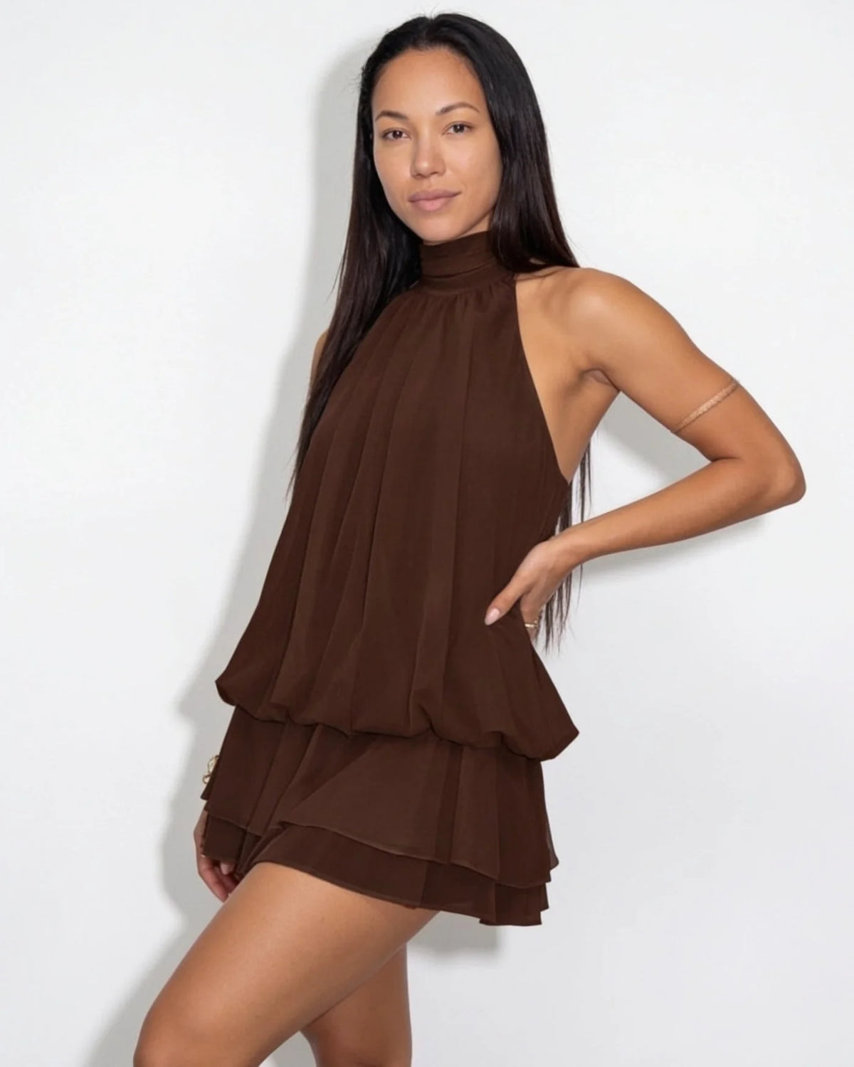 Liora™ Chiffon-Minikleid mit Neckholder