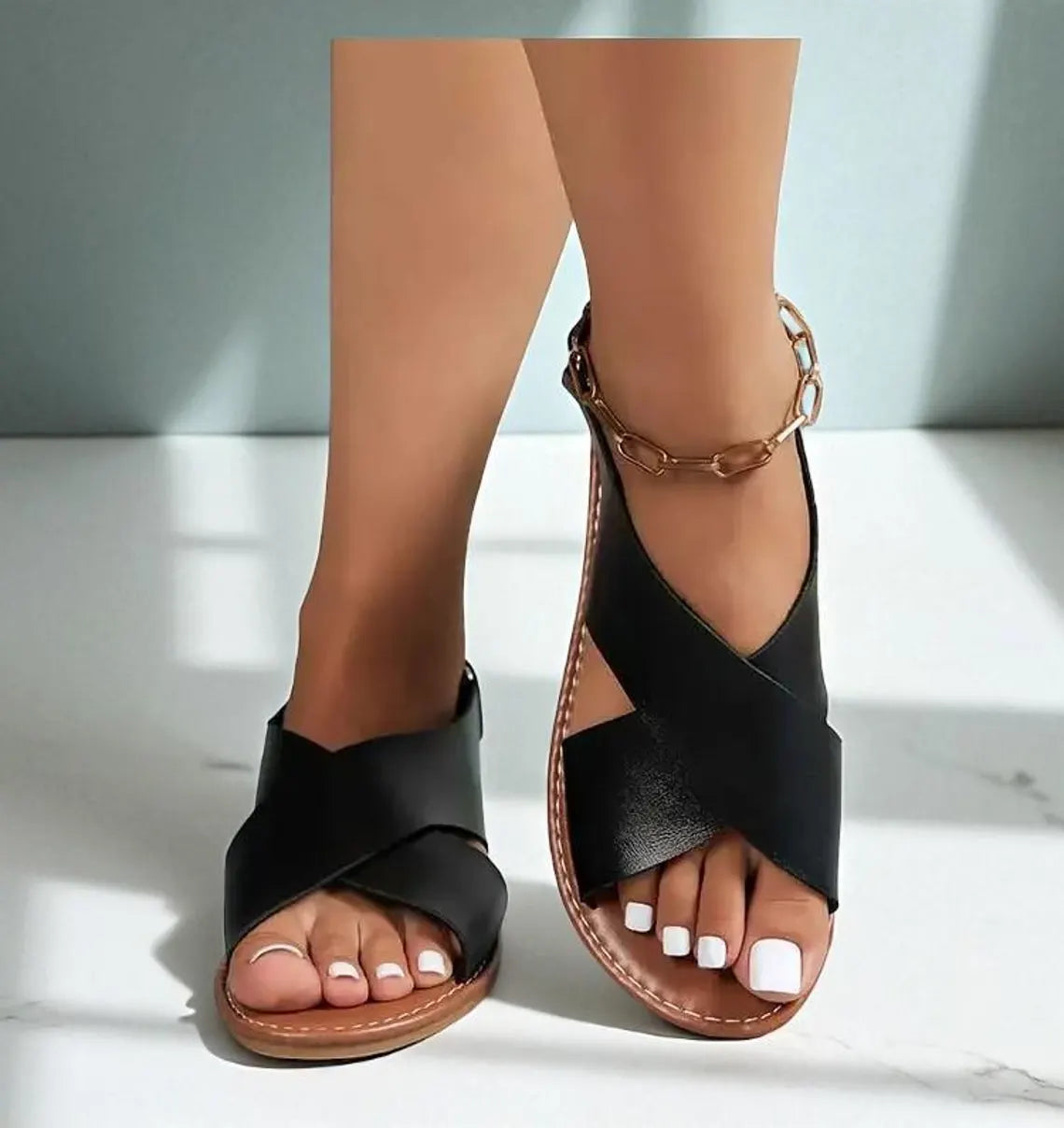 Noelle Riemchensandalen