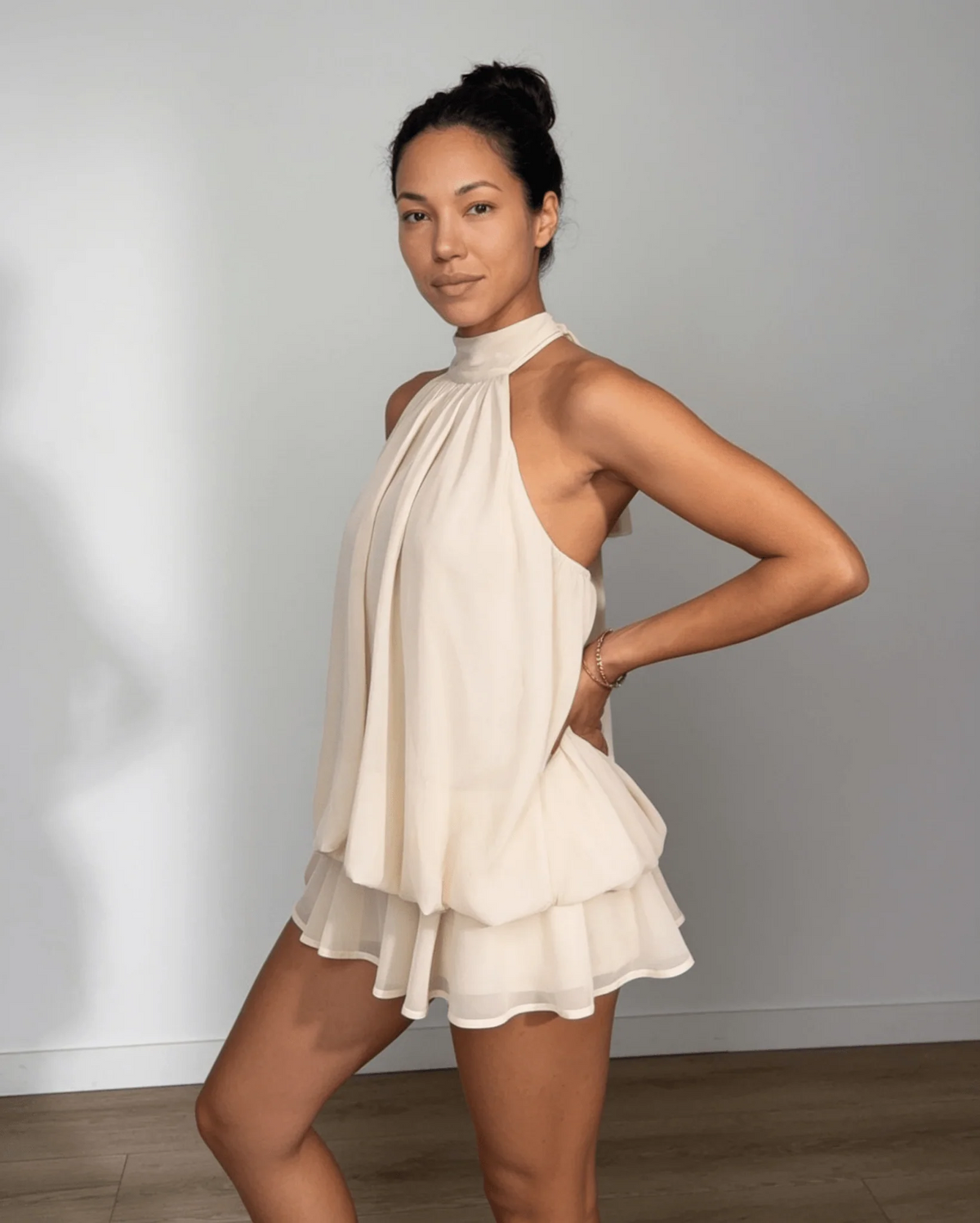 Liora™ Chiffon-Minikleid mit Neckholder