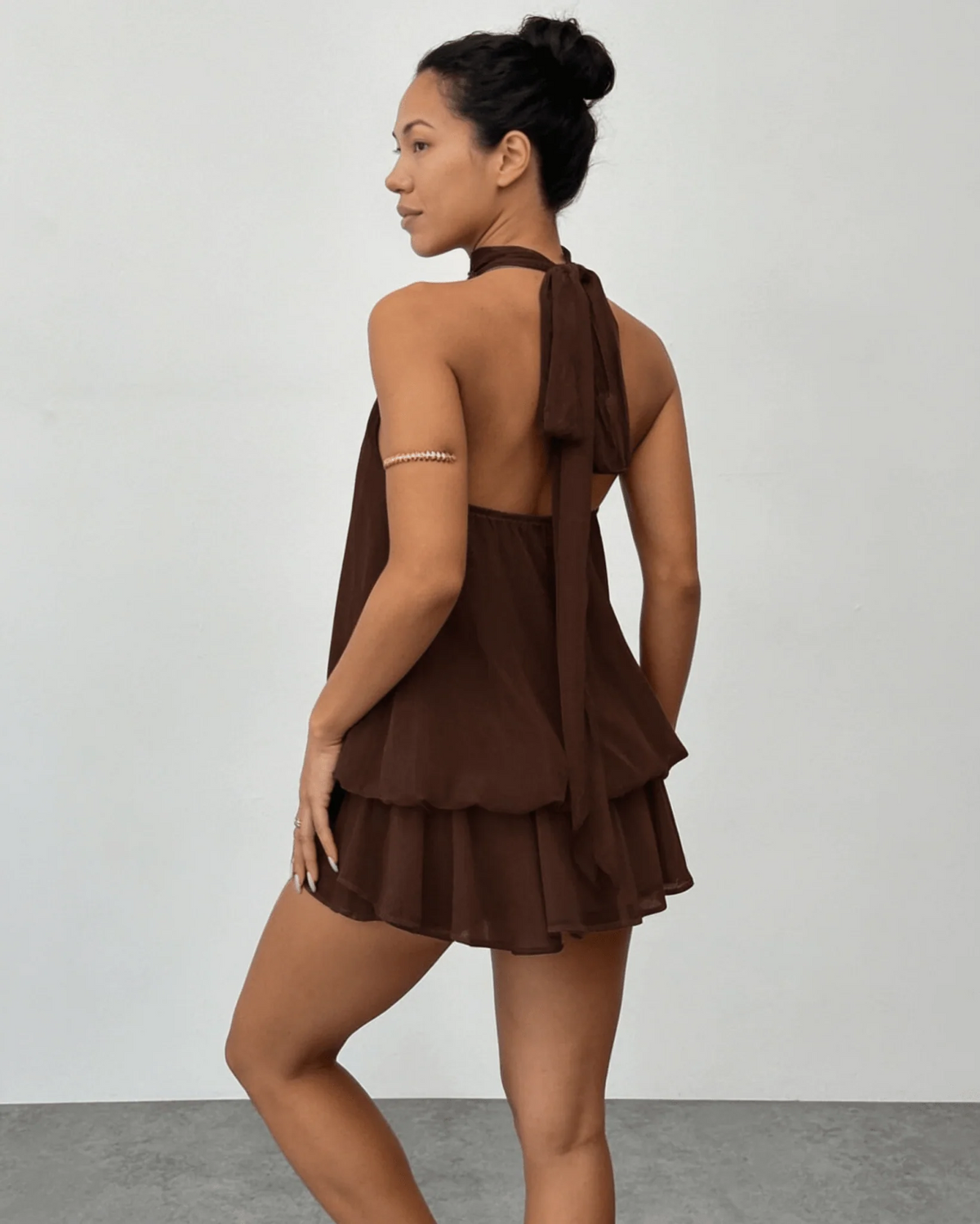 Liora™ Chiffon-Minikleid mit Neckholder